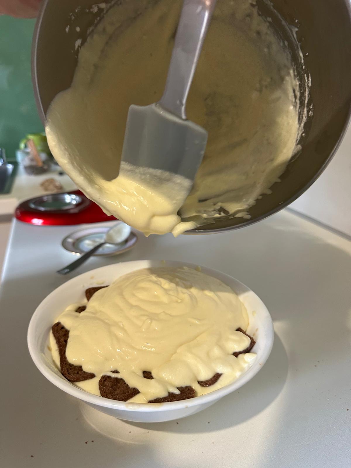 Secondo strato del tiramisù